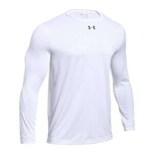 NEW UNDER ARMOUR men's 2.0 long sleeve locker tee top - plus in white